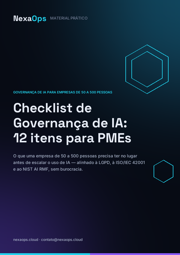 Capa do Checklist de Governança de IA